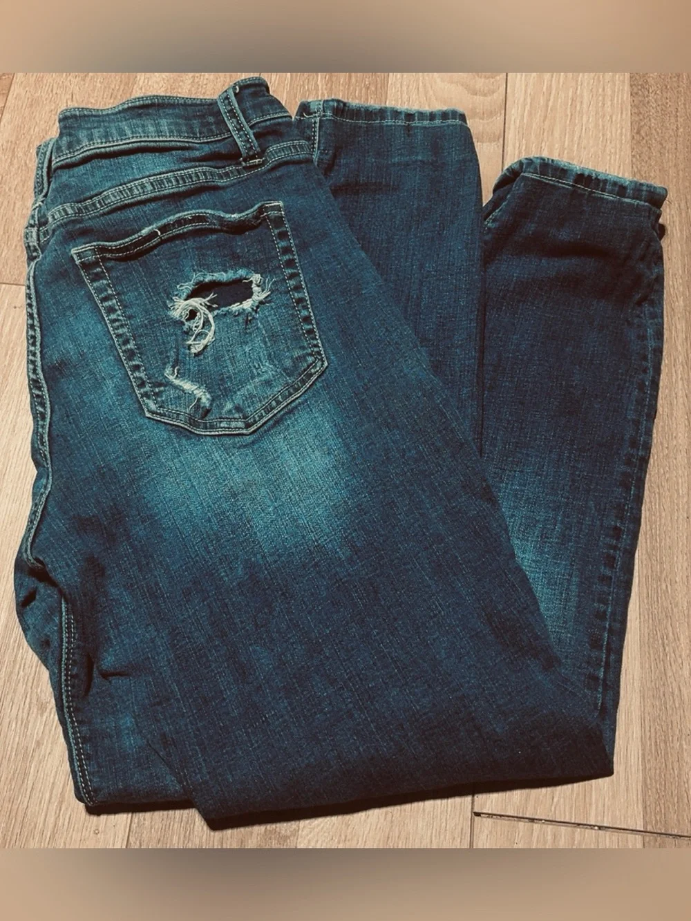 Daytrip Women's Teal-Blue Skinny Jeans